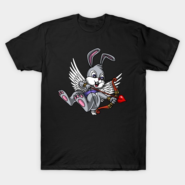 Rabbit Cupid T-Shirt by underheaven